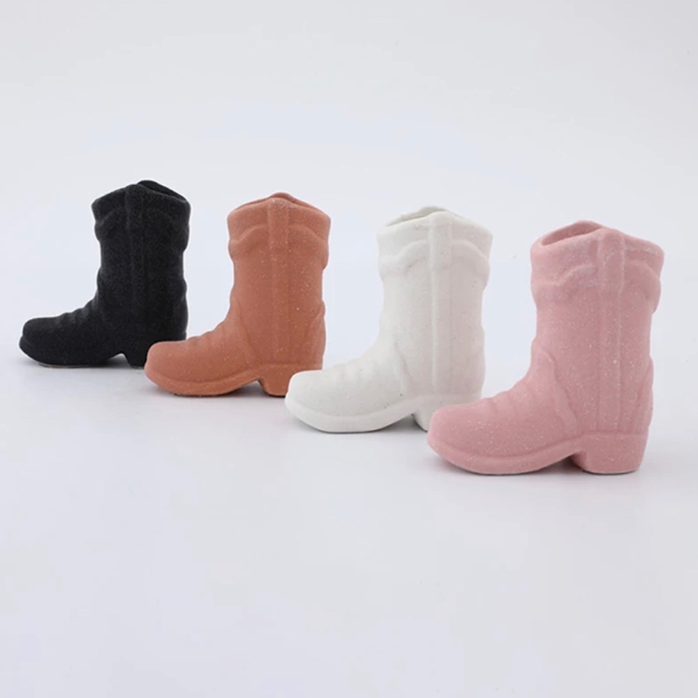 Pink and White Cowgirl Boot Match Holder! Perfect for cowboys too!
